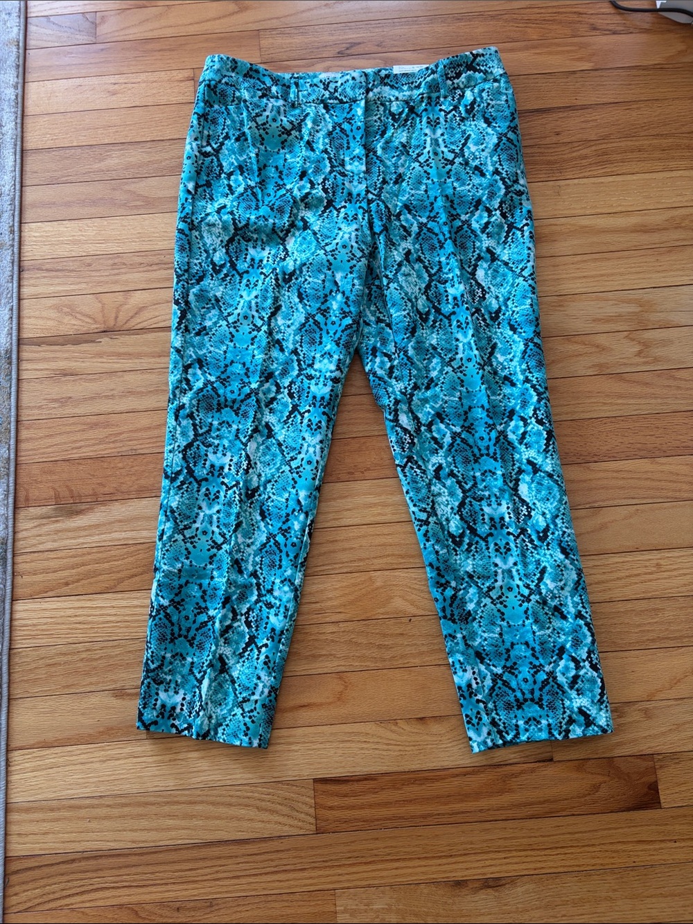 Liz Claiborne Turquoise print woman pants new with tag